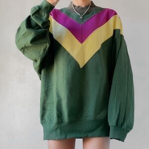 Women’s BDG Oversized Varsity Striped Sweatshirt